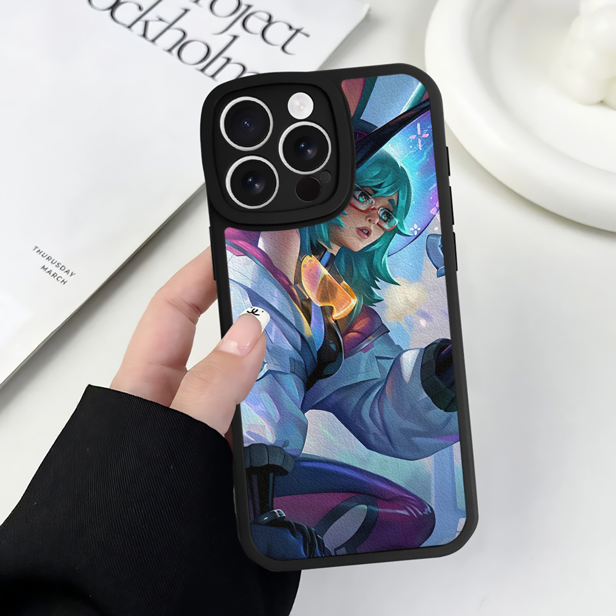 リーグ・オブ・レジェンド League of Legends LOL 【iPhone 16シリーズ対応】シリコンスマホケース（レザー調） 材質：シリコン